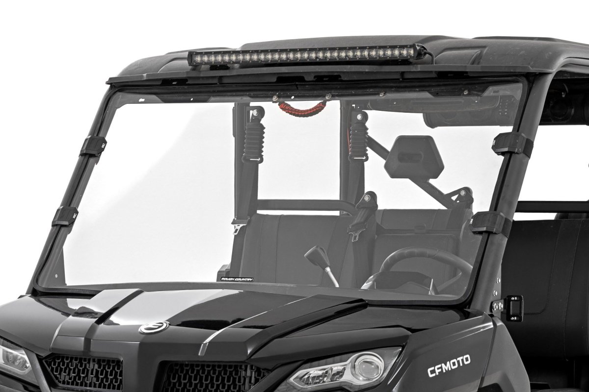 CFMOTO UFORCE 1000 Full Windshield - Rough Country - Scratch Resistant - '19-'24